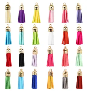 30-Piece Multicolor Fringe Pendant Set, 3.7cm Long, Perfect for DIY Jewelry Making, Keychains, Necklaces, Earrings, Bracelets Accessories, Charms, DIY Jewelry Decoration