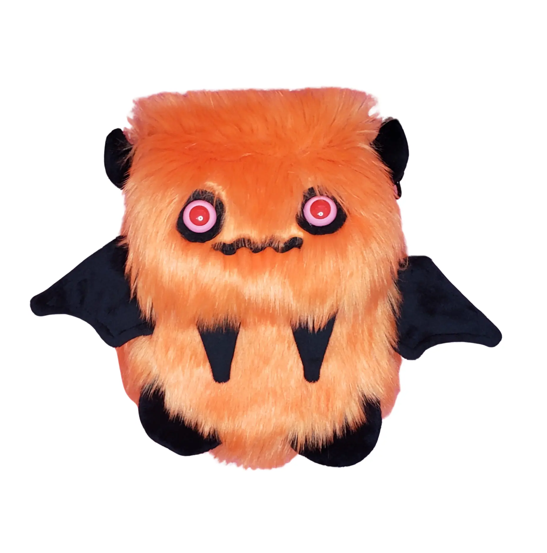 Atomic Laundry Apparel Batty the Orange Floof Monster Friend BACKPACK/Messenger Bag