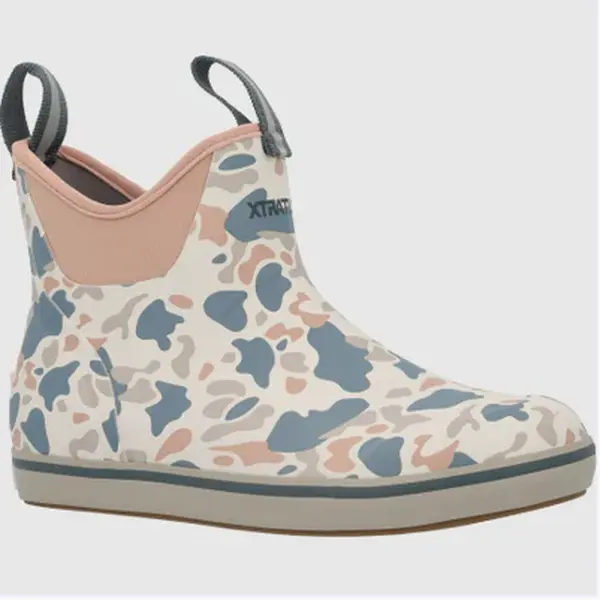 Women's Ankle Deck Boot - Ivory Duck Camo