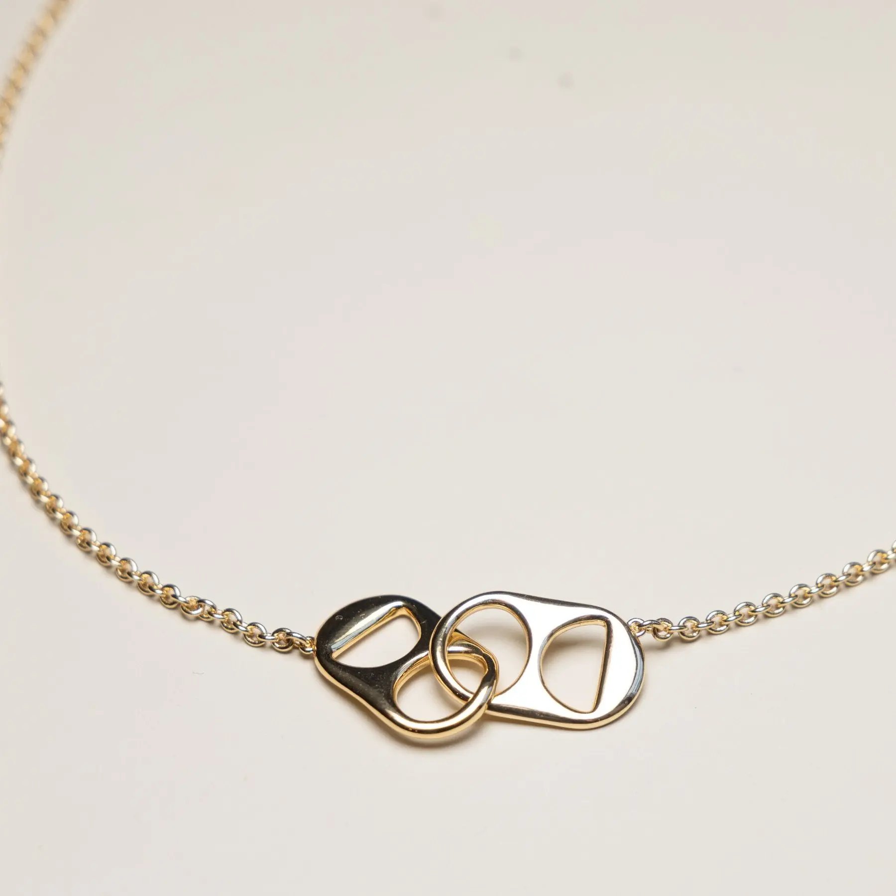 Nickel & Suede Soda Tab Necklace - Women's Fashion Accessory