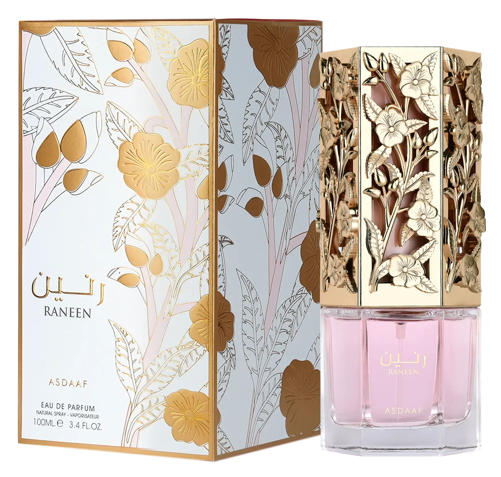 Lattafa Asdaaf Raneen Unisex Eau De Parfum Spray - 3.4oz Citrus Floral-Woody Long-Lasting EDP, High-Quality Daily Wear Fragrance (Beauty & Personal Care, Fragrance), Edp Spray