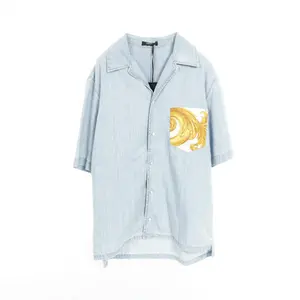 Pre-owned VERSACE Cotton Small Leather Goods Top