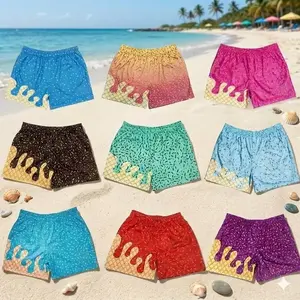 Men's USA Style Baseball Mesh Shorts, Ice Cream Summer Streetwear for Youth & Adults Short Summer Vibe