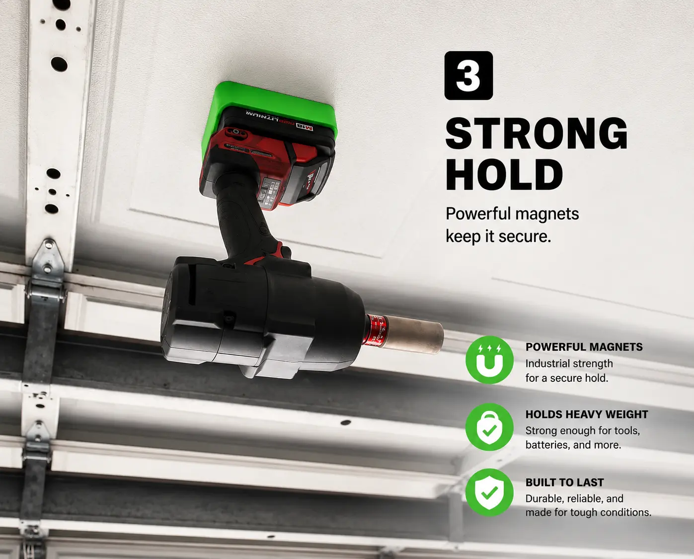 Milwaukee M18 Magnetic Battery Base™ | Non-Marring TPU & Industrial Magnets
