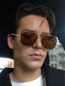 High-Quality Metal Frame Sunglasses for Men & Women, UV Protection, Casual Style, Lightweight, Perfect Gift, All Seasons Wear