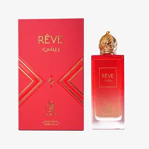 Reve Unisex Woody Oriental Perfume - Bergamot Melon Amber Musk Vanilla - Long Lasting Eau de Parfum for Men & Women - Sophisticated Fragrance 3.4 oz
