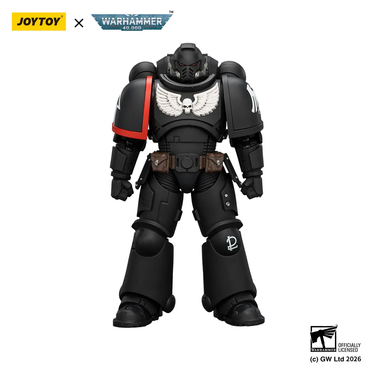 Joytoy Warhammer 40,000 1/18 Unisex Articulated Action Figure - Raven Guard Intercessor, 4.84 Inches ABS/PVC Collectible Miniature with Bolt Rifle, Bolt Pistol, Chainsword JT03899