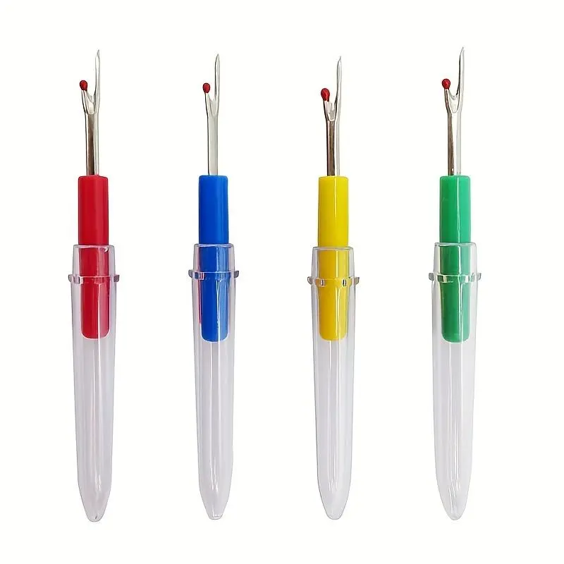 4pcs Thread Cutter, Embroidery Removal Tool Small Seam Ripper Tag Remover For Clothes Thread Removing Cutting, Sewing Tools