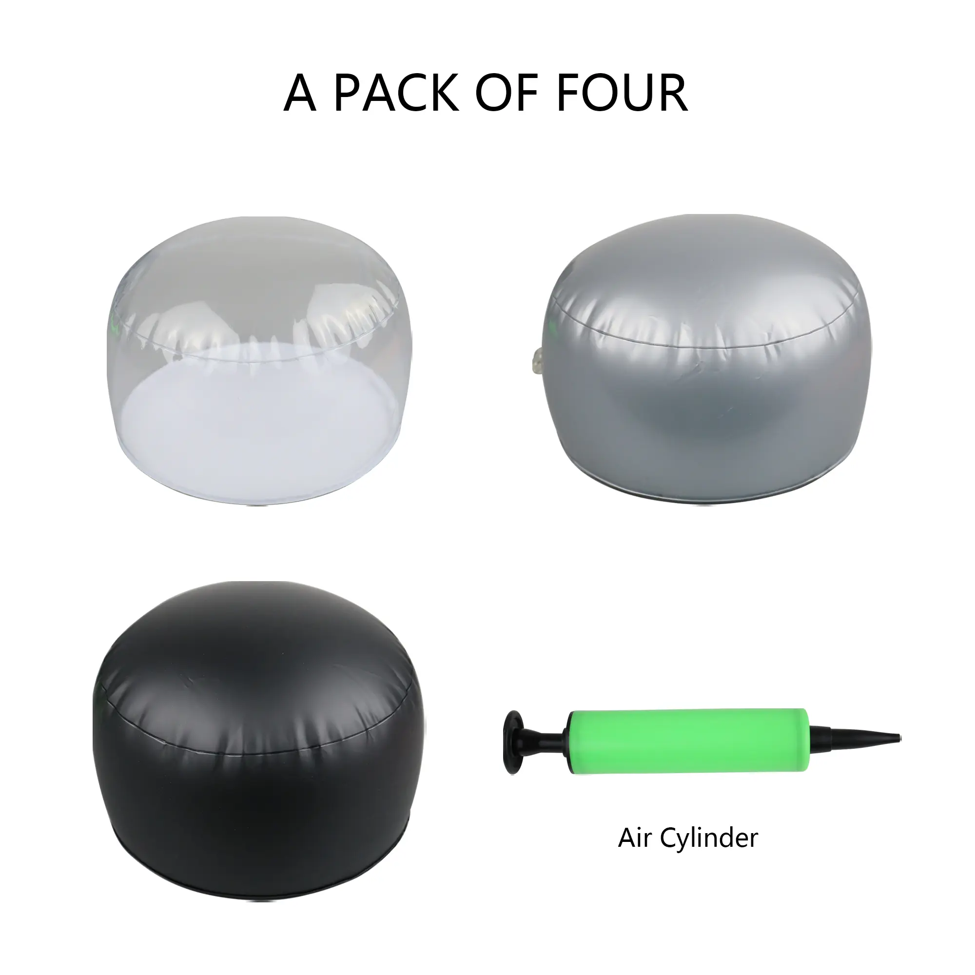 3 pack clear Inflatable tabletop display stand hat rack portable hat holder for multiple wigs hats, helmet, and cap