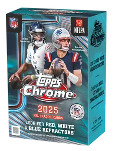 2025 Topps Chrome NFL Football Blaster Value Box