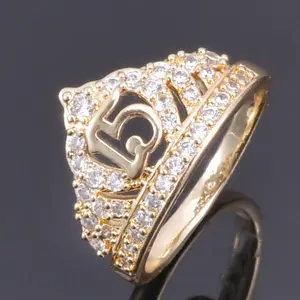 14k gold plated cute flower ring, crown ring, valentine's day gift, anniversary