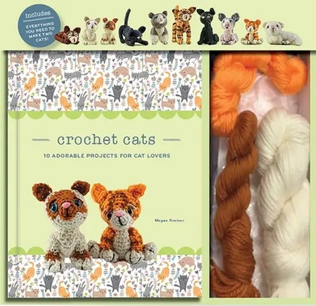 USED-Crochet Cats: 10 Adorable Projects for Cat Lovers by Kreiner, Megan (Paperback)
