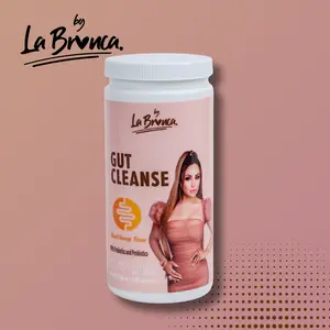 LaBronca Gut Cleanse Drink Mix - Blood Orange Flavored with Probiotics & Prebiotics for Digestive Support 270g Powder