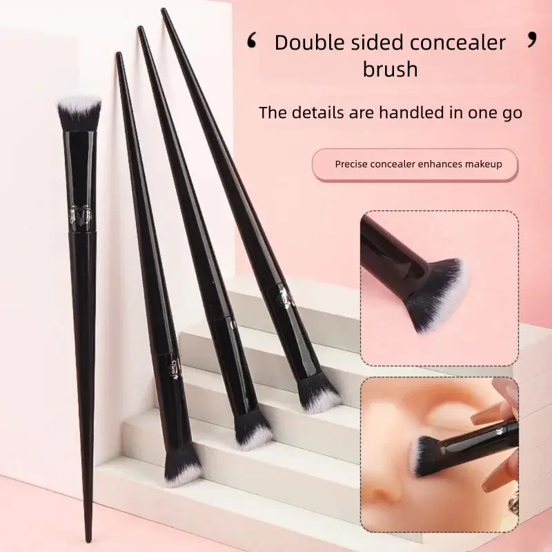 Concealer Makeup Brush Soft Fiber Hair Elegant Black Handle Powder Blusher Eye Shadow Foundation Make Up Brushes Beauty Tool