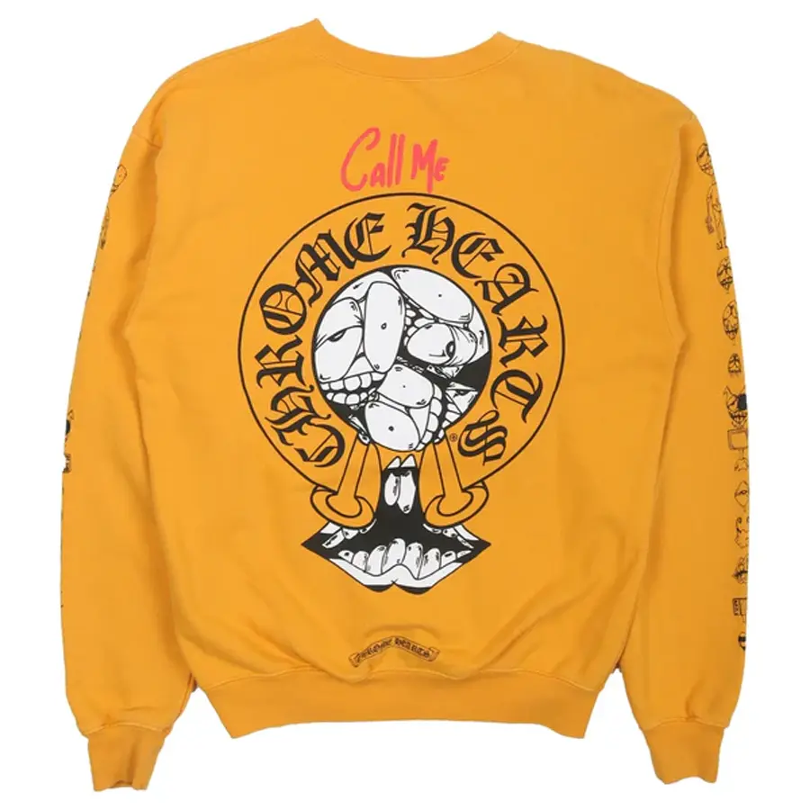 Chrome Hearts Call Me Graphic Sweatshirt, Matty Boy Character Crewneck
