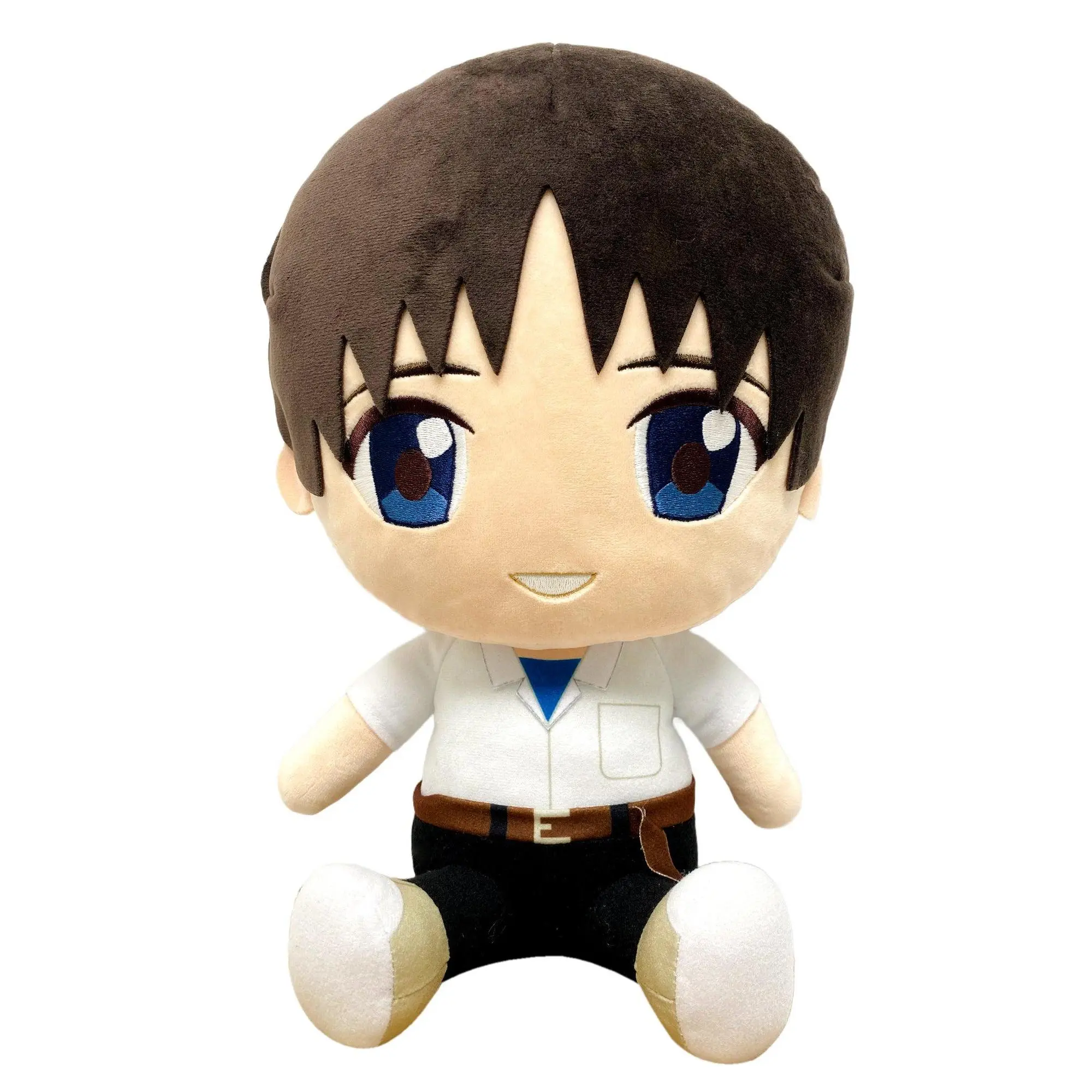 EVANGELION NEW MOVIE - SHINJI UNIFORM SITTING PLUSH 12" H