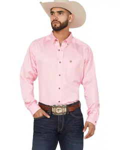 Ariat Men's Men'S Classic Fit Solid Twill Long Sleeve Button Down Western - 10016692