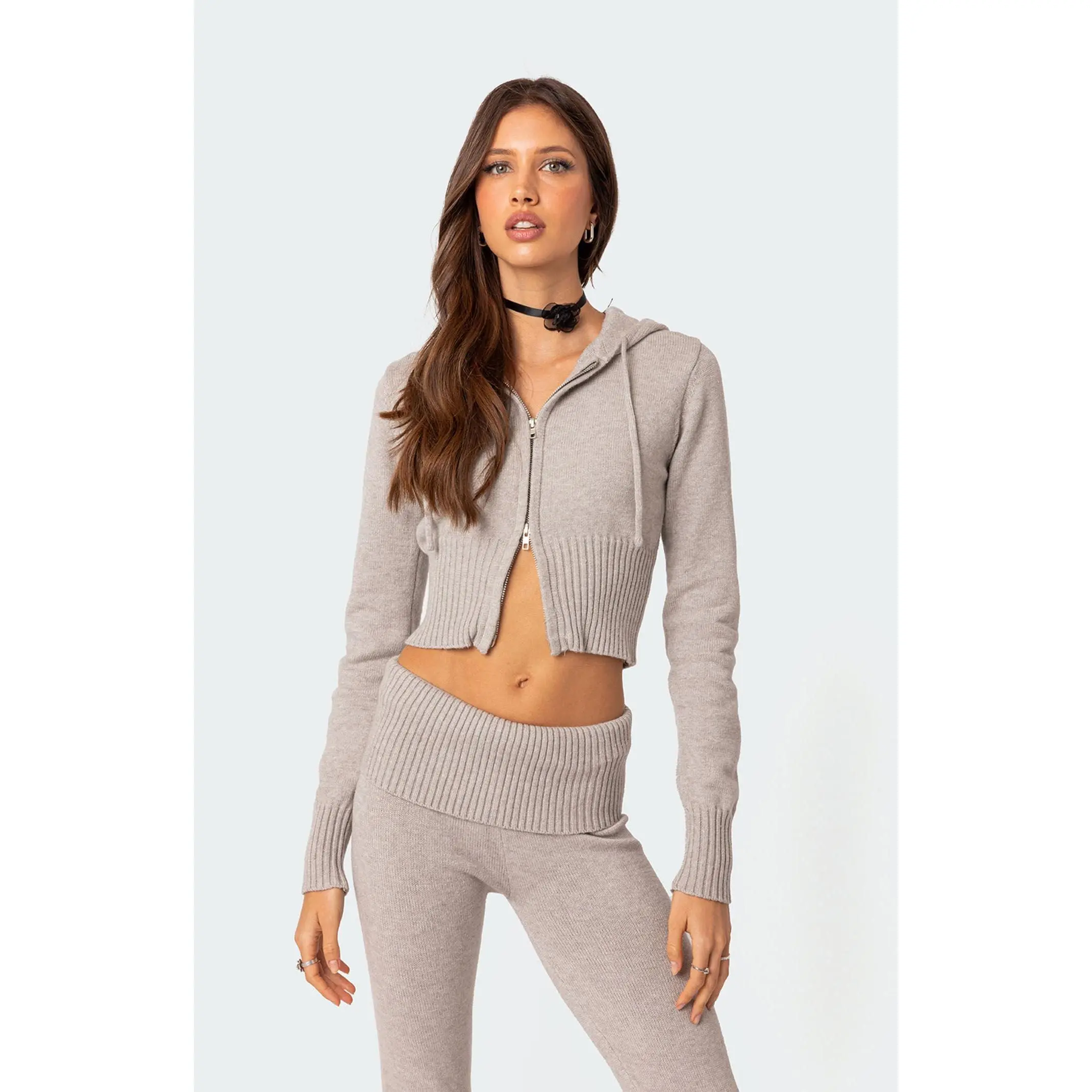 Edikted Women's Desiree Knitted Hooded Cardigan