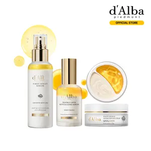 [OFFICIAL d'Alba] White Truffle Glow & Lift Routine Set l Hydrating & Long-Lasting Glow l Simplify Your Skincare with All-In-One Routine l Spray Serum (3.38 fl oz) + Serum (1.69 fl oz) + Cream (2.46 oz)