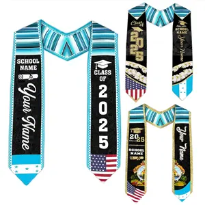 Personalized Honduran Graduation Sash, Custom Honduran American Flag Graduation Sash 2025, Honduras Graduation Stole Class of 2025