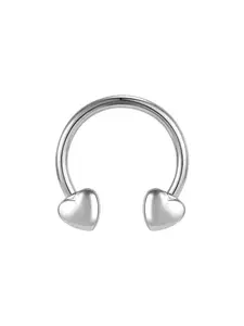 1pc 316 Stainless Steel Heart Nose Ring Septum Piercing Jewelry, & Minimalist Hoop Earring/Lip/Nose Piercing Ring for, Valentine's Gift, Daily Wear &, Year-Round Fit