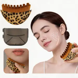 Contour  , Soft Bristles Dry Brushing Massager for Facial Massage & Daily Skincare Routine lymphatic face brush
