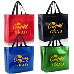 Graduation Gift Bag, 4/10pcs Graduation Gift Bag with Handle, Reusable Gift Bag for School, University, High School, Elementary School Graduation