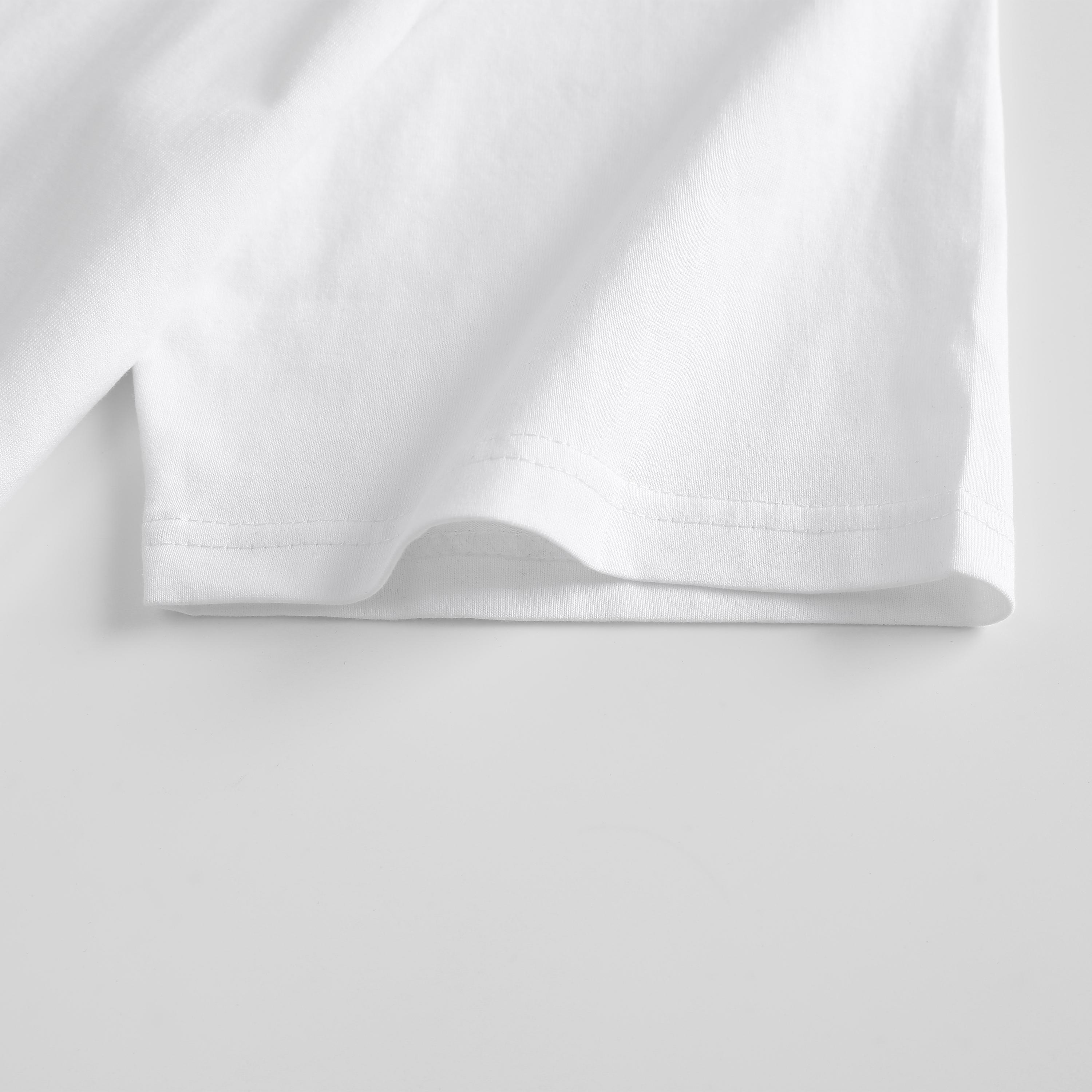 Unisex summer solid-color short-sleeve T-shirt made of pure cotton, relaxed drop-shoulder fit, moisture-wicking and breathable, skin-friendly and comfortable.