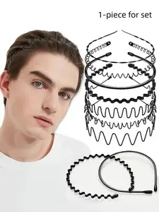 Men's and women's metal headbands, neutral black sports headbands, Workout headband, Training headband, hairbands for home and outdoor hair accessories, elastic headbands suitable for daily wear, decoration purposes, and a small gift