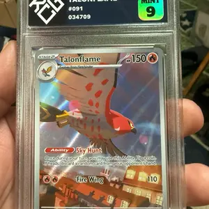 Pokémon Talonflame #091 034709 2026 Card Mint 9 Sky Hunt Fire Wing Ability