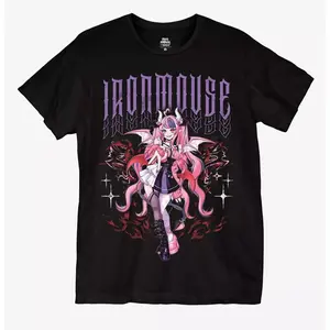 Ironmouse Demon Girl T-Shirt, Unisex T-Shirt All Sizes Womenswear Crewneck