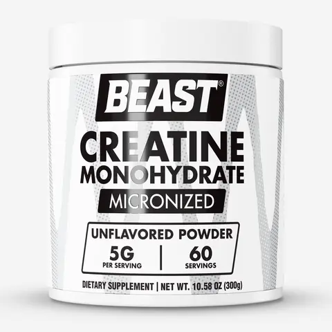 Creatine Monohydrate Powder (300g / 60 Servings) - BEAST