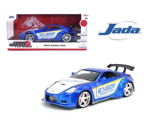 Jada JDM Tuners 1:24 Scale Die-Cast 2003 Nissan 350Z Exedy– Opening Doors, Detailed Interior, Rubber Tires, Collectible for Ages 8+(Candy Blue)