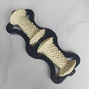 New Wooden Plastic Foot Massage Roller, Elevated Acupressure Meridian Board, Foot Therapy Health Care, Reflexology Mat