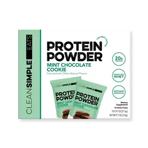 Protein Powder: Mint Chocolate Cookie (10 Single Serving Stick Packs)