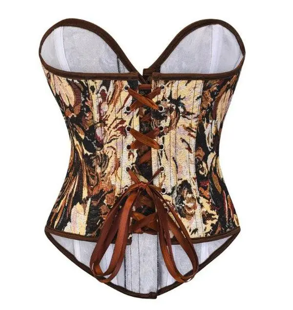 Vintage Floral Corset - Court-Style Waist Shaping Support