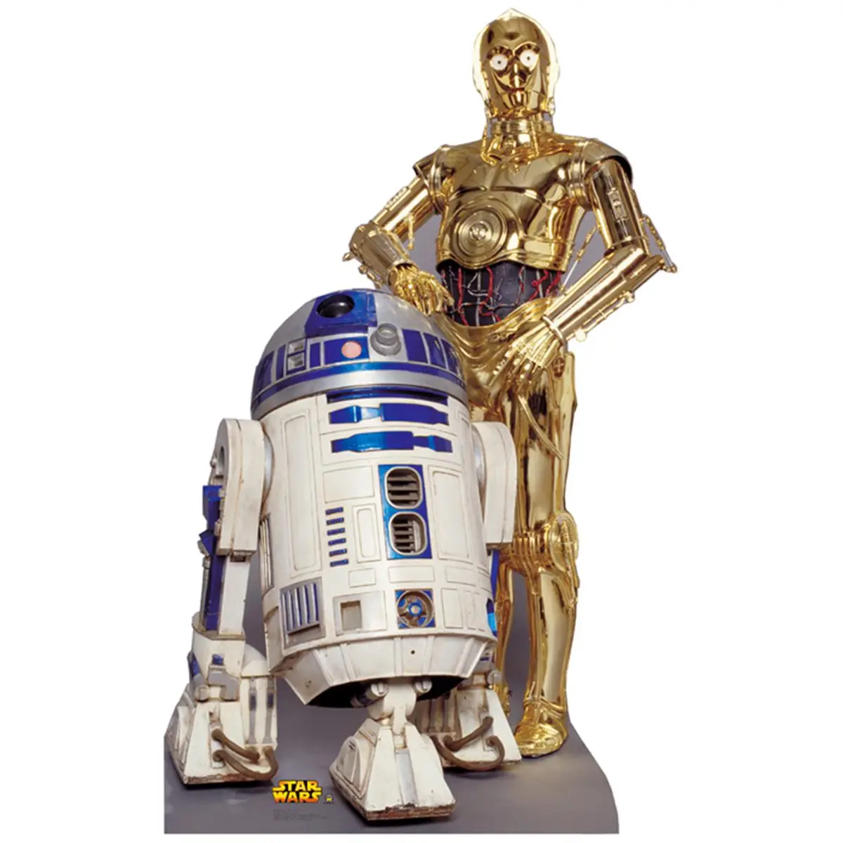 Advanced Graphics 6ft Tall Star Wars R2-D2 & C-3PO Wall-Mounting Cardboard Stand-Up Display, Home Decor for Room Decor Supplies, 6 Feet Tall
