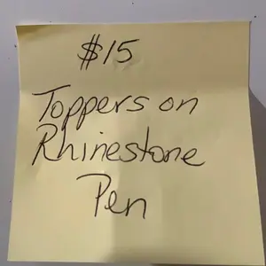 $15 Rhinestone Pen with Topper