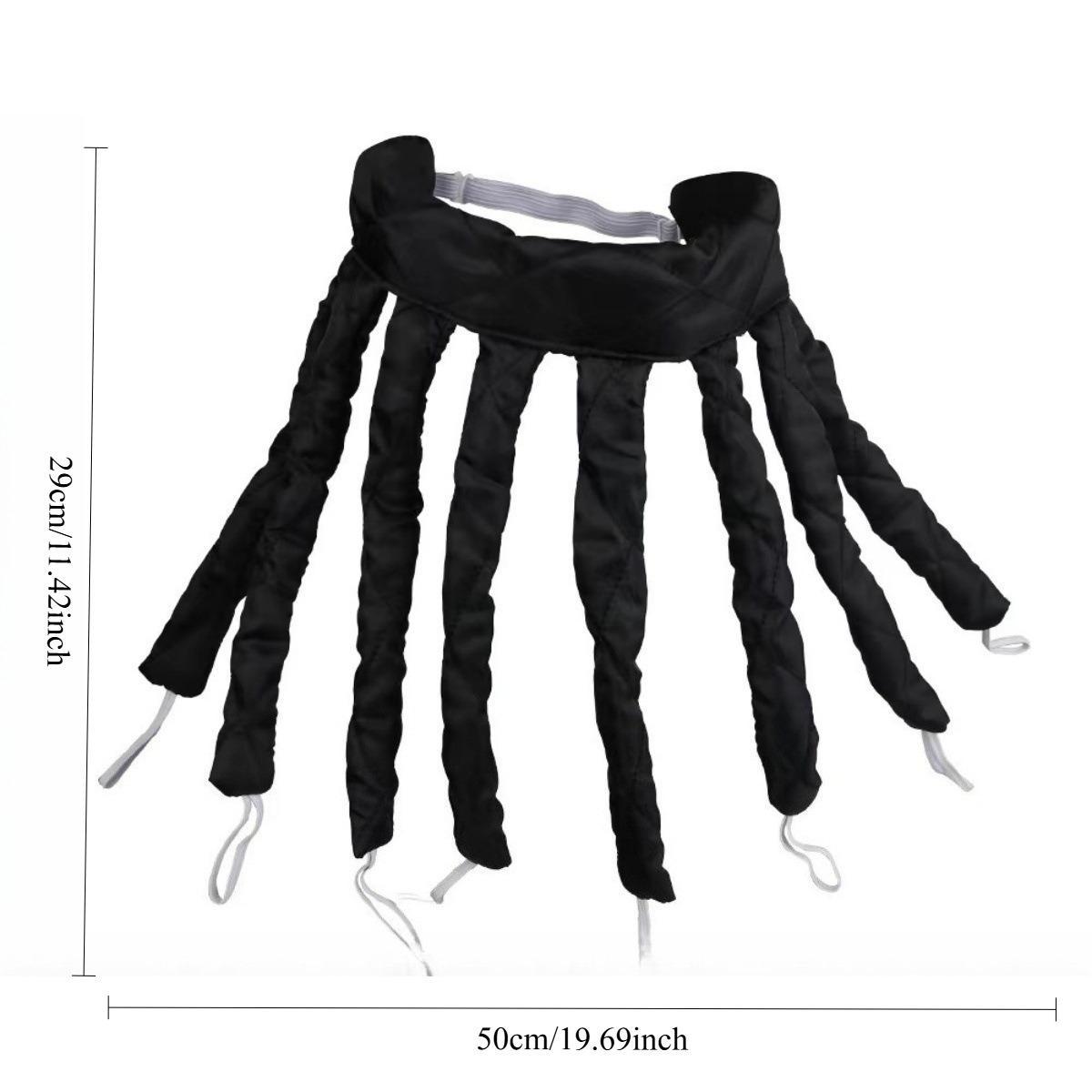 Octopus Heatless Curling Rod - 8 Detachable Claw Straps & Adjustable Headband, Soft Satin Rollers for Long Hair to Create Waves Without Heat, Heatless Curlers