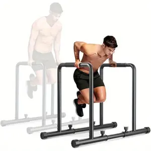 2024 Adjustable Dip Bar Parallel Bars Heavy Duty Dip Station Stand for Home Workout