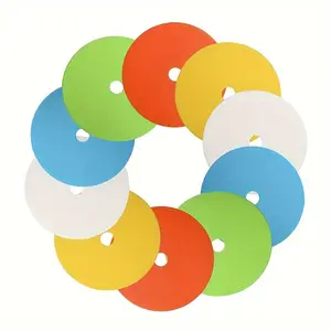 10pcs, Flat Round Pads, Football Training Sign Pads, Obstacles Training Pads, Speed Agility Training Supplies