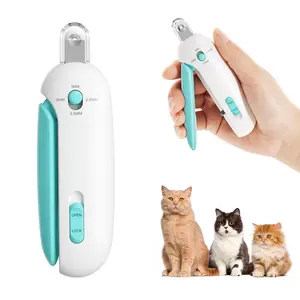 Pet Nail Clippers, Adjustable Cat Claw Trimmer with Round Hole Design and Dust Storage, Safe Pet Grooming Tool for Cats and Small Pets