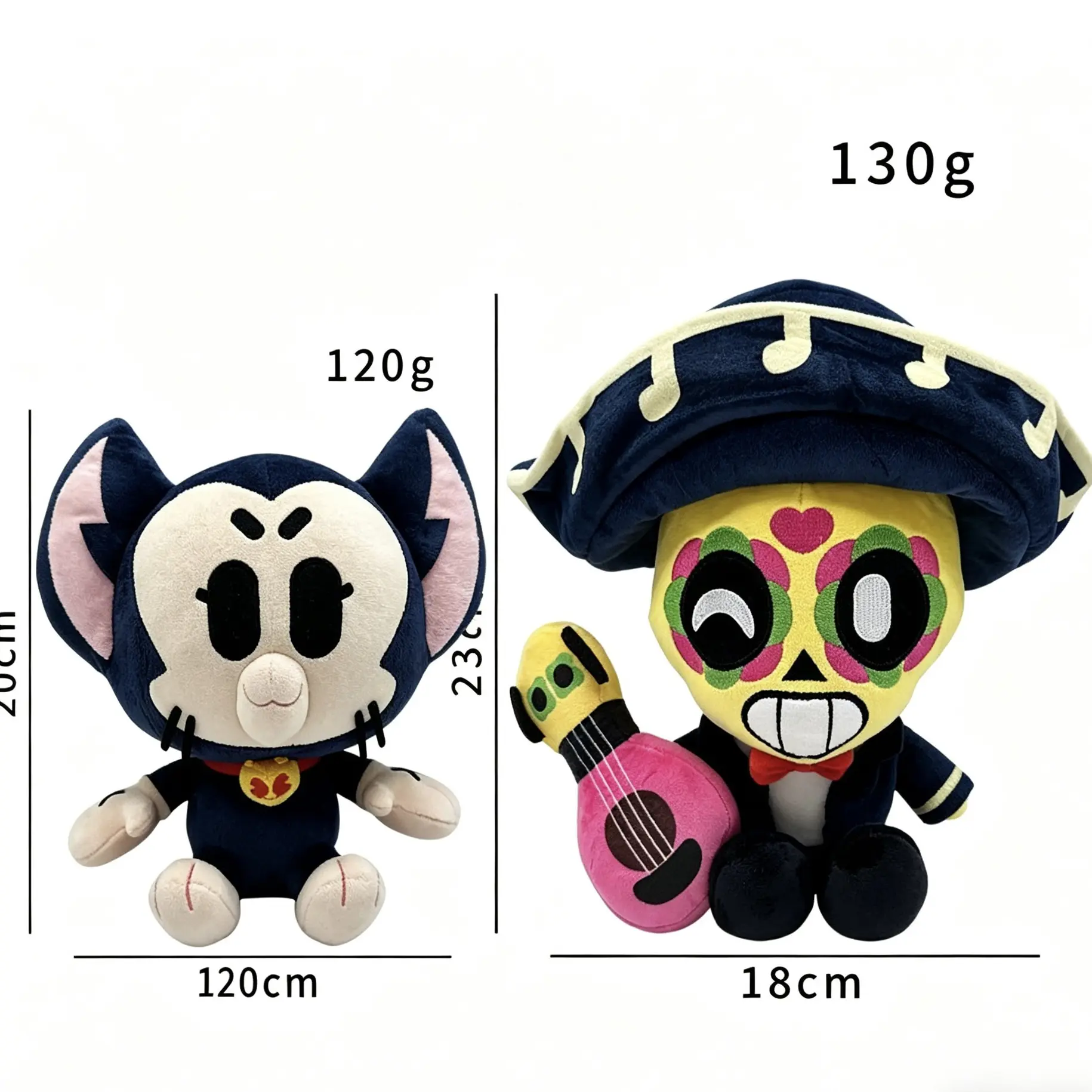 Brawl Stars Plush Toy - Soft Adorable Stuffed Animals, Unisex Video Games Character Collectible, Cuddly Doll Gift for Game Fans, Animation Peripheral