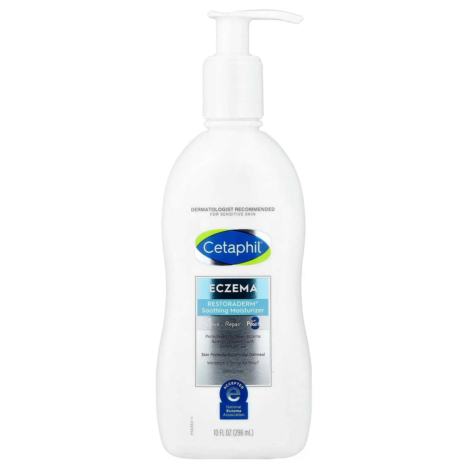 Cetaphil Eczema, Restoraderm® Soothing Moisturizer, For Sensitive Skin, Fragrance Free, 10 fl oz (296 ml)