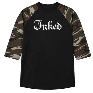 Men's Inked Logo Raglan Baseball Tee