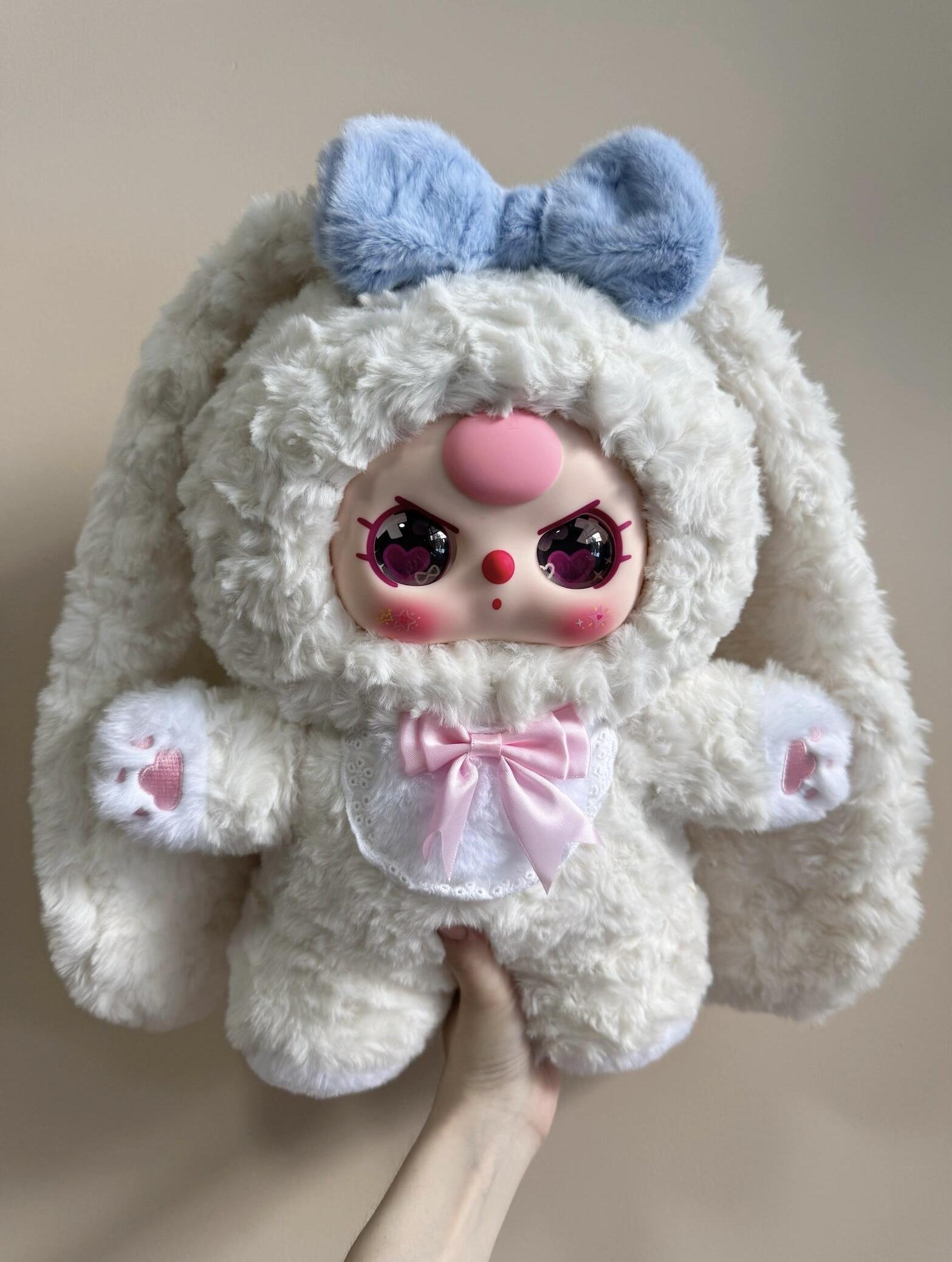 Baby Three-Sugar baby 400% V4 Plush toy doll ，Stuffed Anima，Backpack or clothing decoration，Soft Furry Collectibles，Stuffed Animal，Bunny Plush Dolls