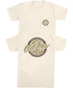 Old Row - Deer Camo Circle Logo Pocket Tee