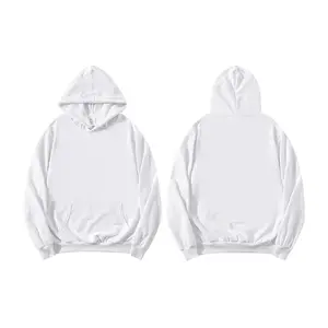 RTS USA Warehouse Hooded Sublimation Breathable Eco-Friendly All White Polyester Hoodie Sweatshirt for Women Men Mix