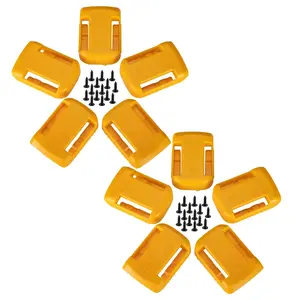 Multifunctional Power Tool Organizer Battery Holder, Wall Mount Battery Storage Dock Holder Fit For Dewalt DCB200, DCB203, DCB205, Battery Holder Set