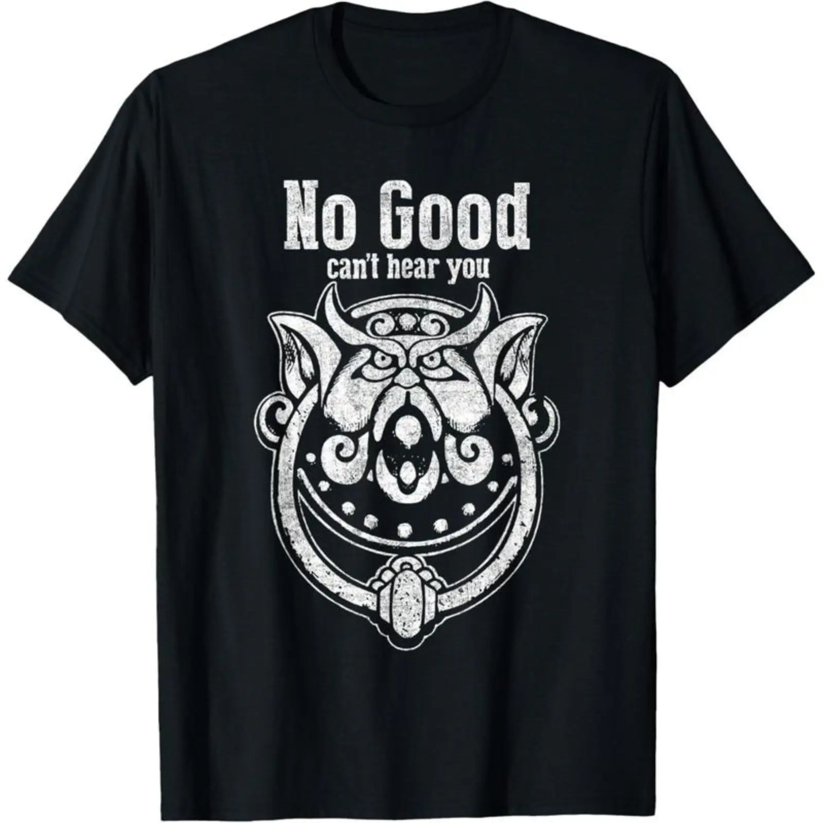 Labyrinth It's Very Rude To Stare |     No Good Can't Hear You T-Shirt Graphic Tees shirts for adult  youth  funny vintage fashion Short Sleeve tops vacation outfits clothing Black Casual